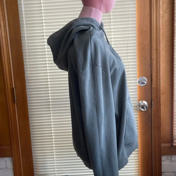 GAP Logo Hoodie Sweatshirt - Slate Green - Picture 4 of 11